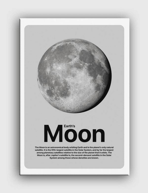 القَمر | Earth’s Moon Canvas