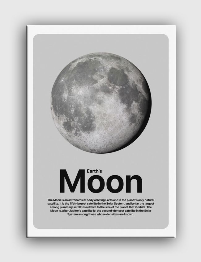 القَمر | Earth’s Moon - Canvas