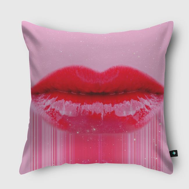 Kiss my lips - Throw Pillow