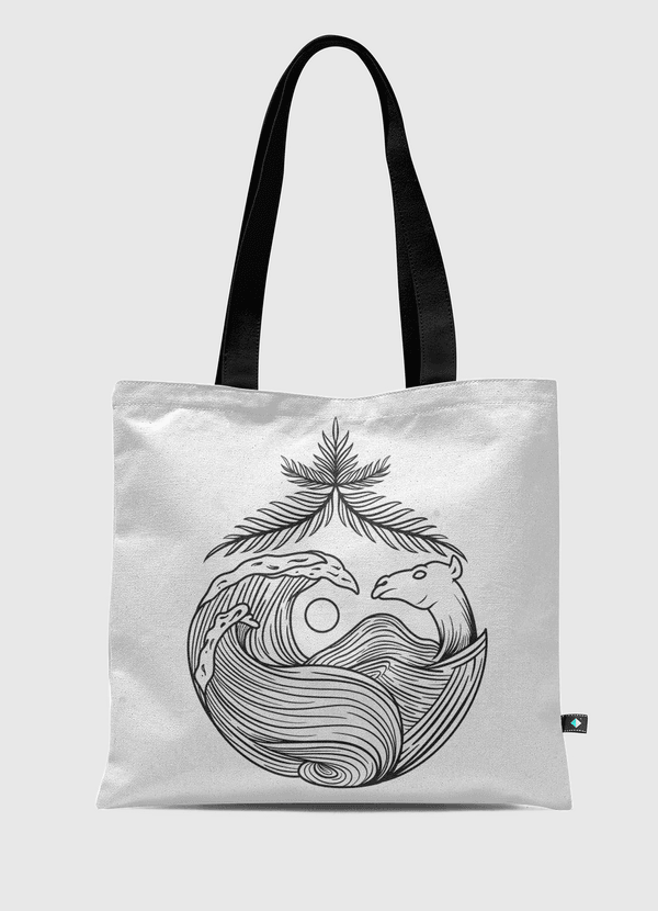 Water meets Sand Tote Bag