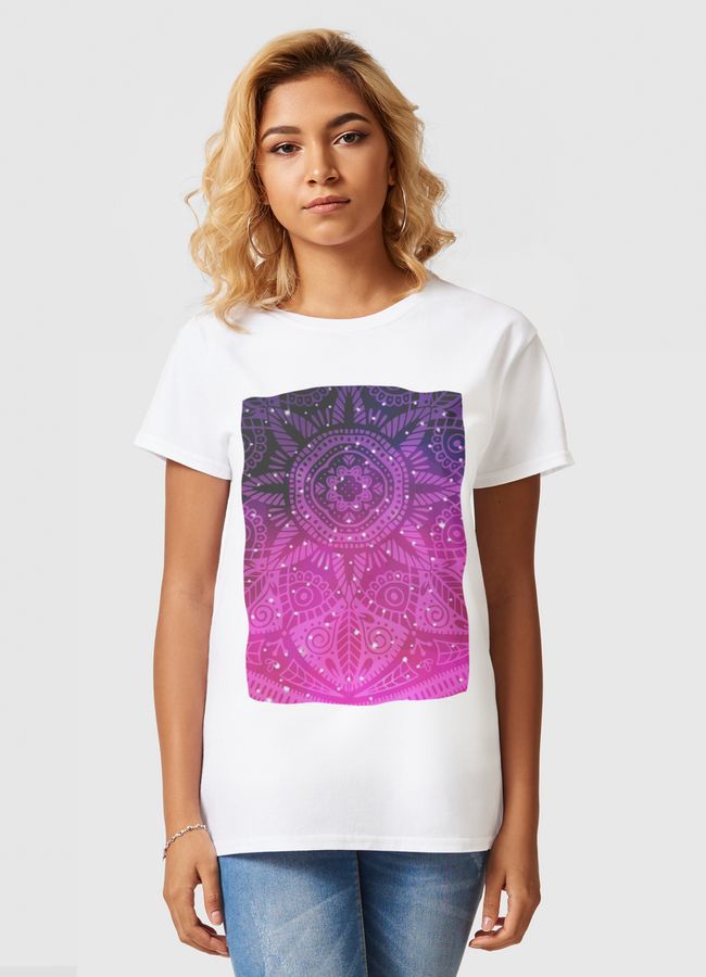Galaxy Mandala 001 - Women Basic T-Shirt