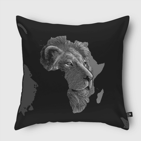 king of Africa Throw Pillow