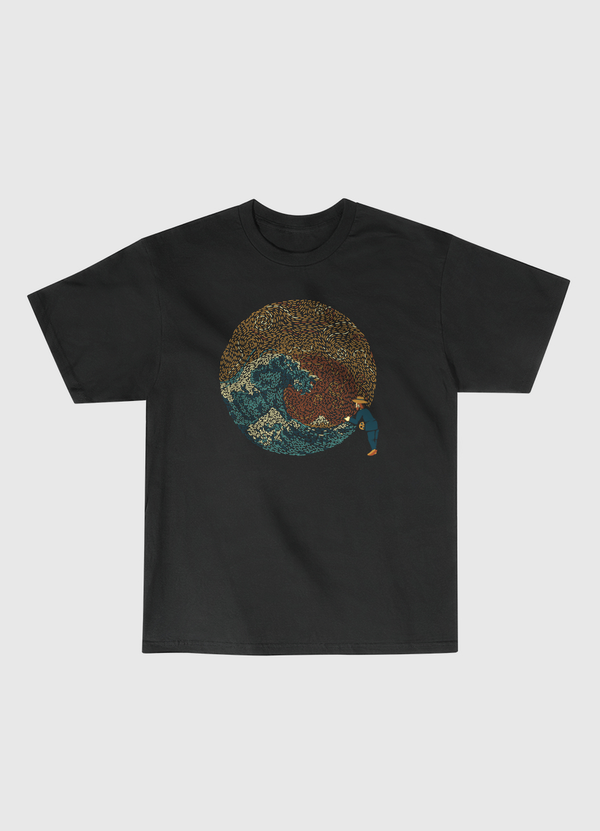 Kanagawa Wave Starry Night Classic T-Shirt