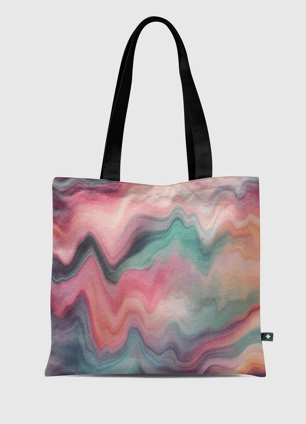 Rainbow Marble Tote Bag