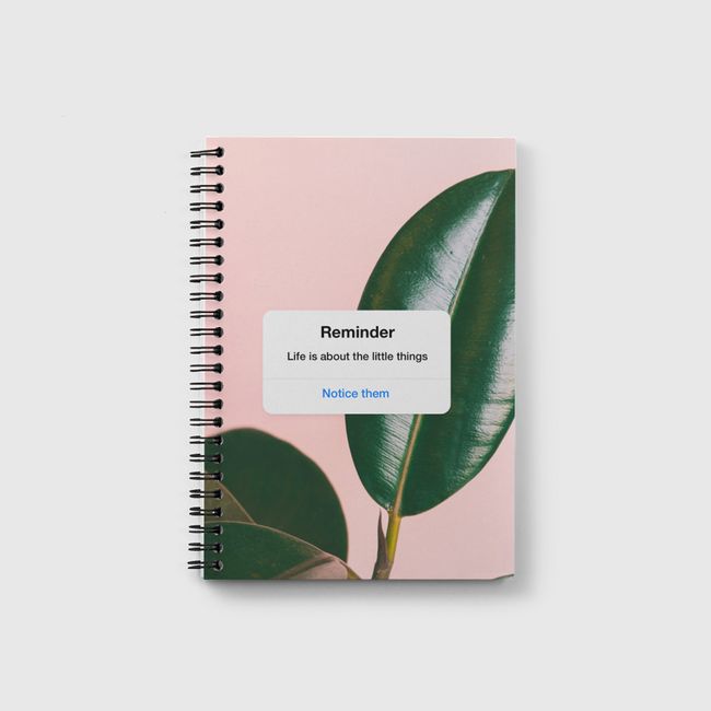 Reminder  - Notebook