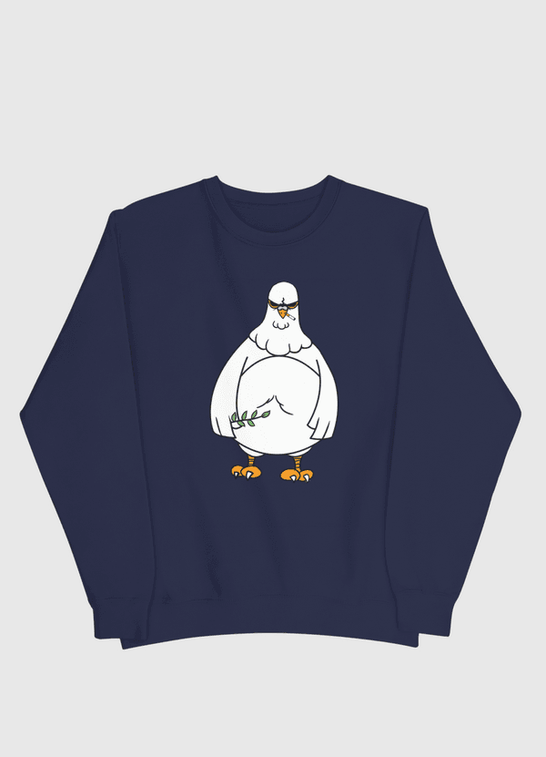 peace pigeon had enough  Men Sweatshirt