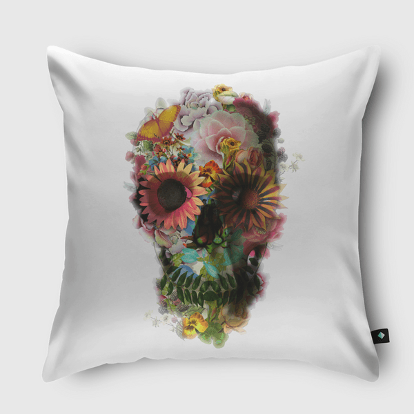 Skull 2 Throw Pillow