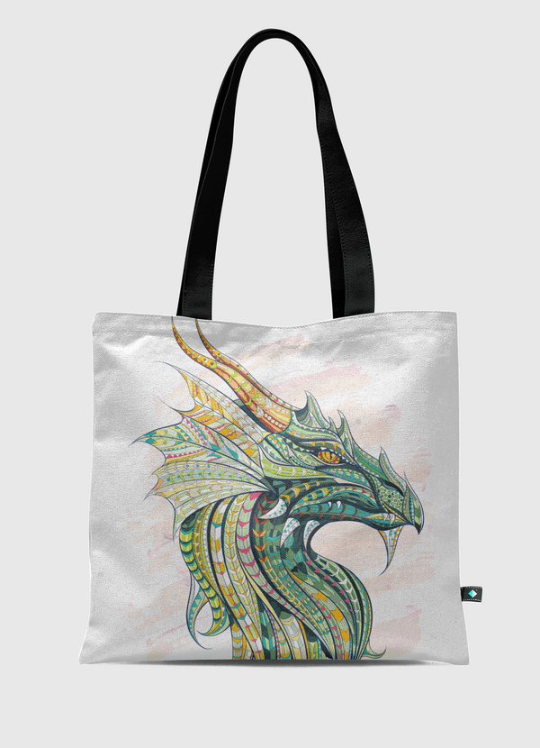 Ethnic Patterned Dragon Tote Bag