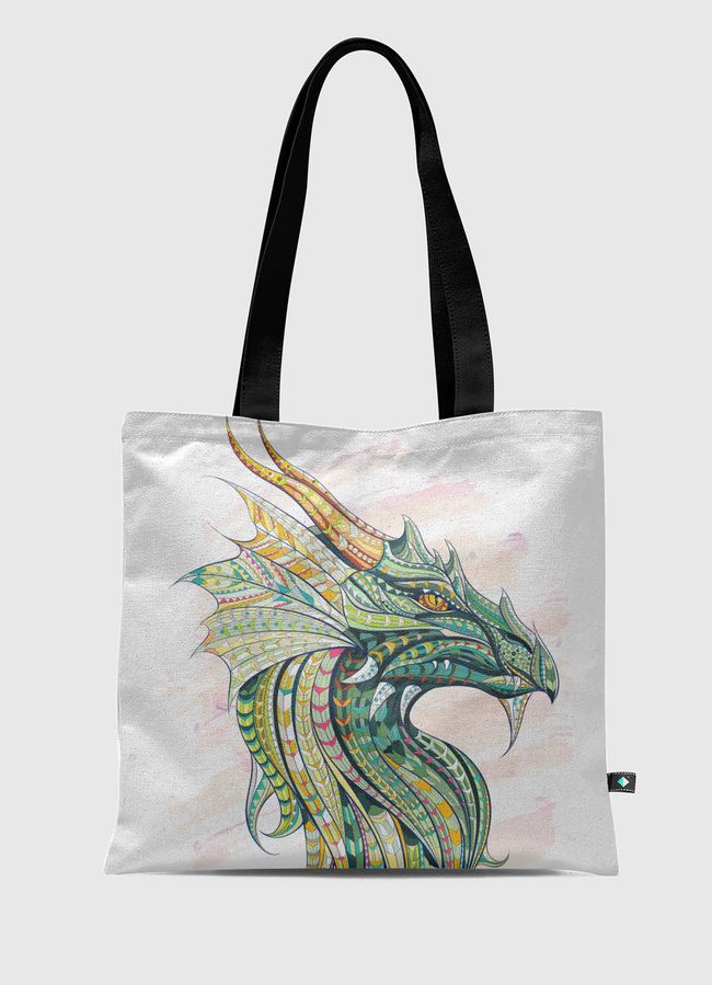 Ethnic Patterned Dragon - Tote Bag