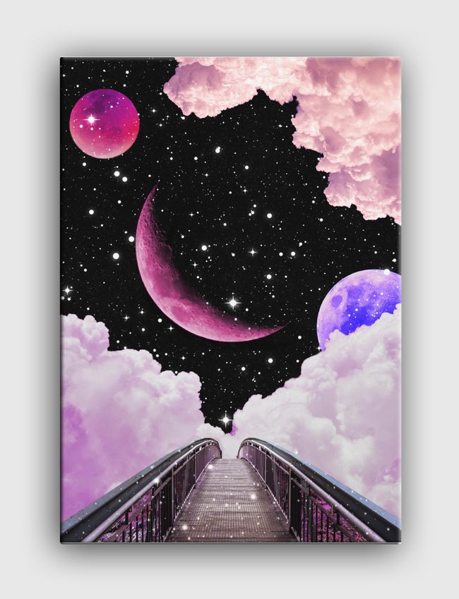 Walk to the moon  - Canvas