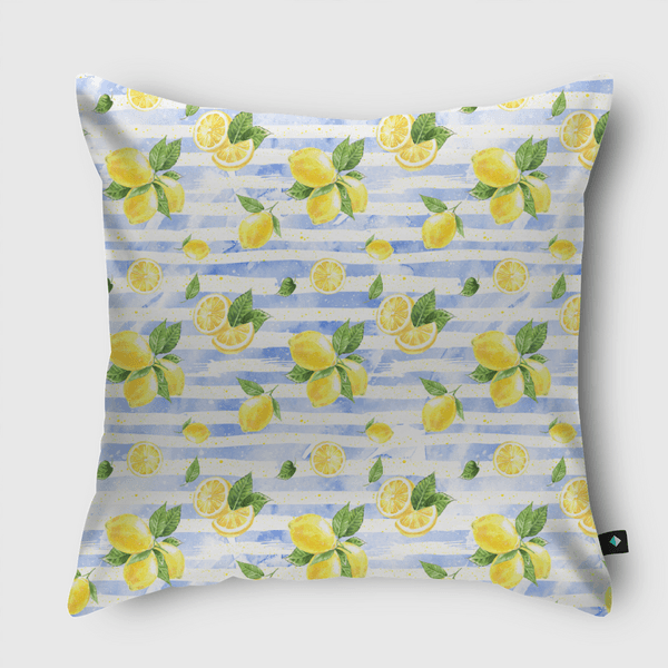 Boho Lemon Throw Pillow