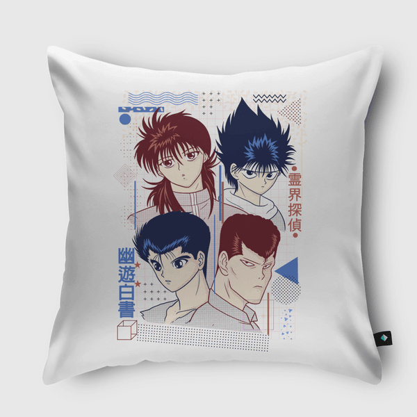 Anime Memphis Throw Pillow