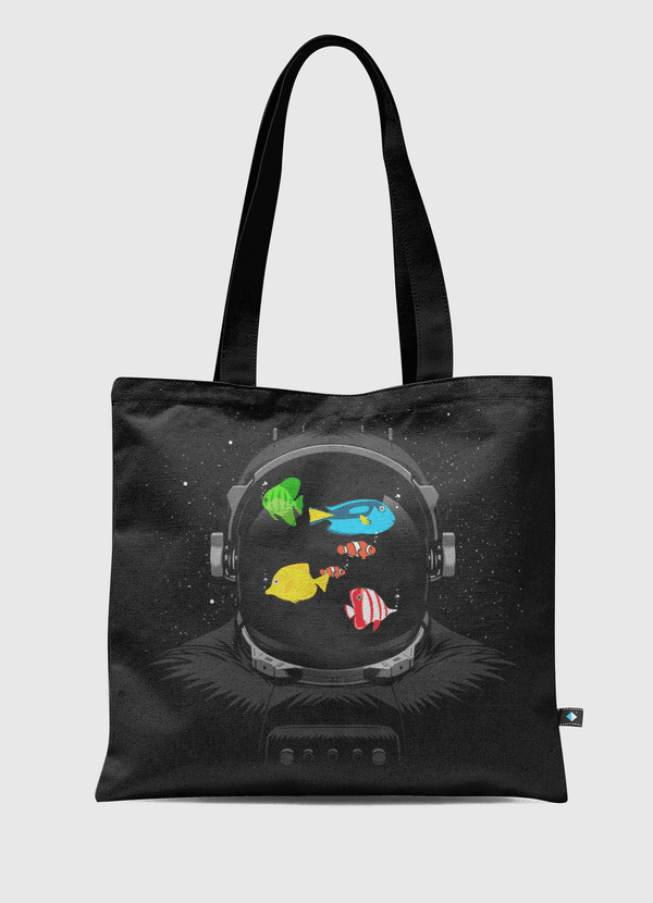 fish tank in space Tote Bag