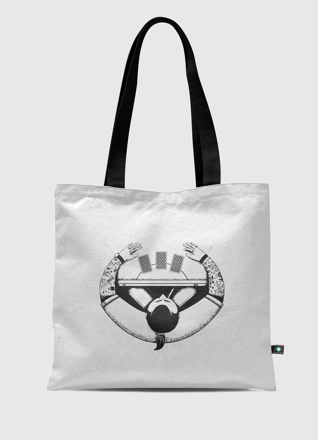 Man Playing Cards - Tote Bag