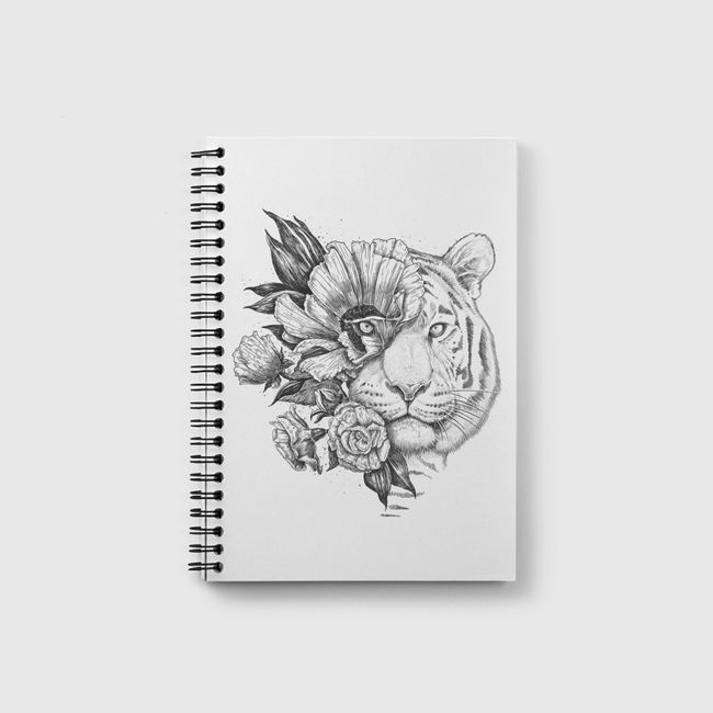 Floral tiger - Notebook