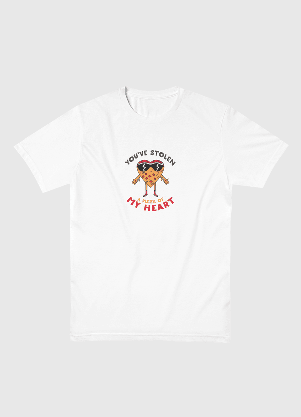 Pizza of my Heart Men Basic T-Shirt