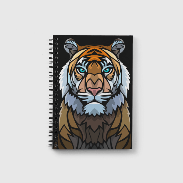 Tribal frontal tiger Notebook