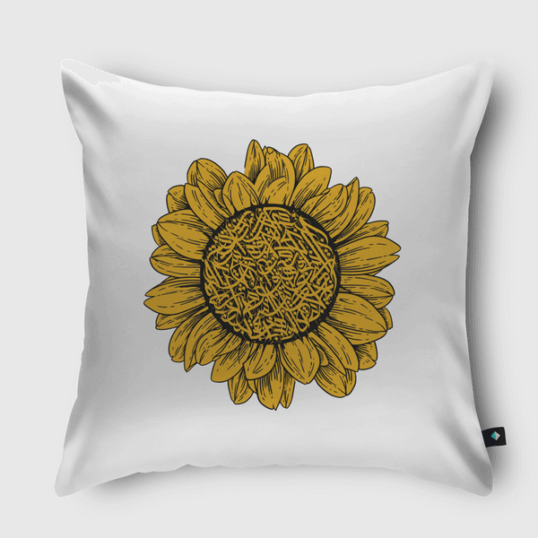 SUN CALLIGRAPHY Throw Pillow