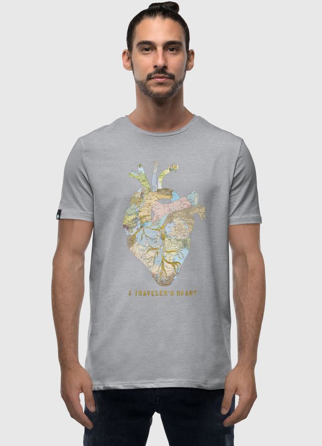 A Traveler's Heart - Men Premium T-Shirt