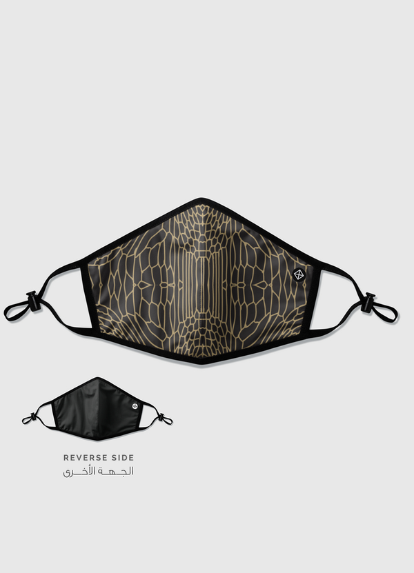 Python gold Reversible Mask