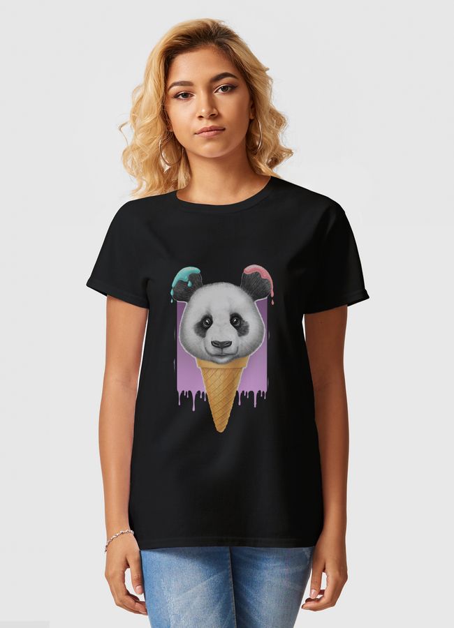 Panda ice cream - Women Basic T-Shirt