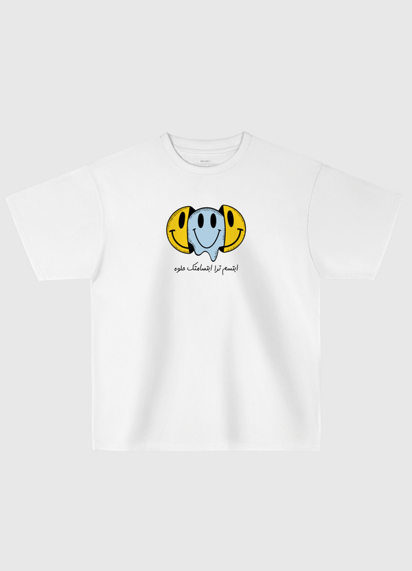 Smiley Face Oversized T-Shirt