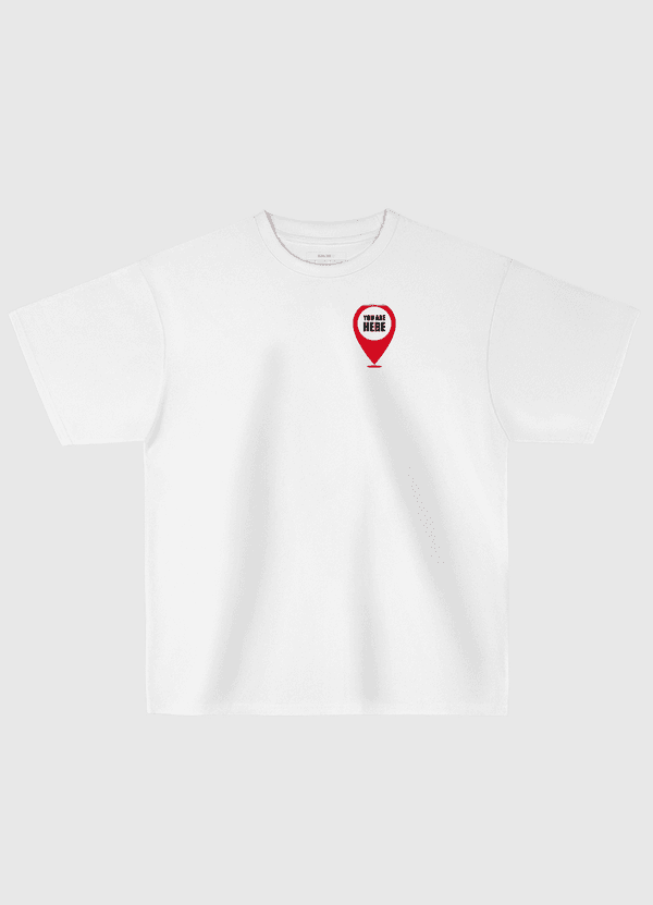 you are here انت في قلبي Oversized T-Shirt