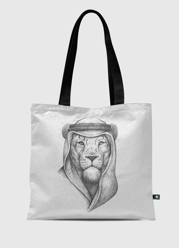 Saudi lion Tote Bag