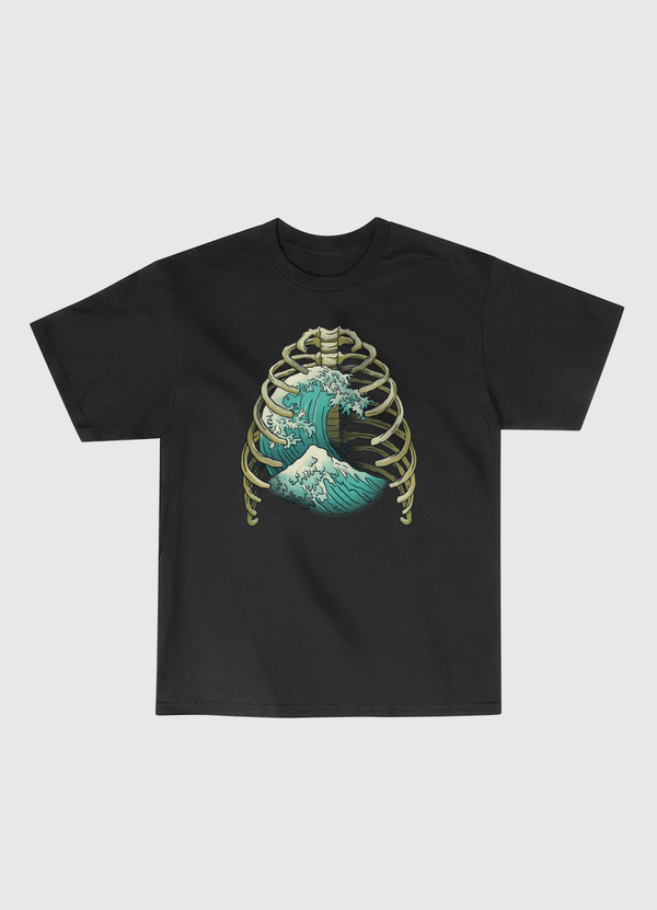 Kanagawa Wave Ribs Bones Classic T-Shirt