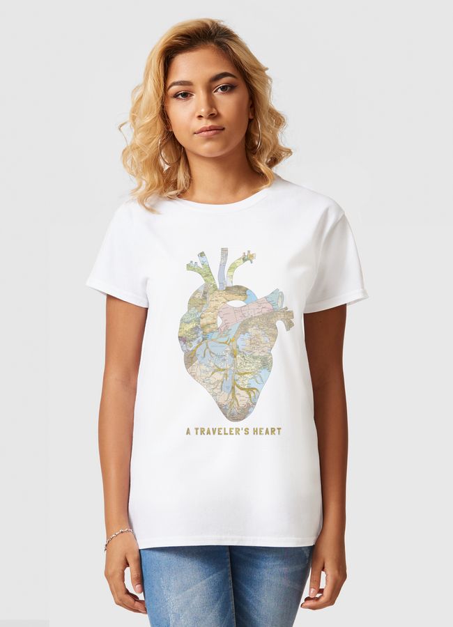 A Traveler's Heart - Women Basic T-Shirt