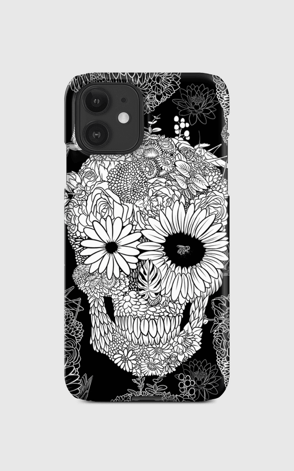 White flower skull Regular Case