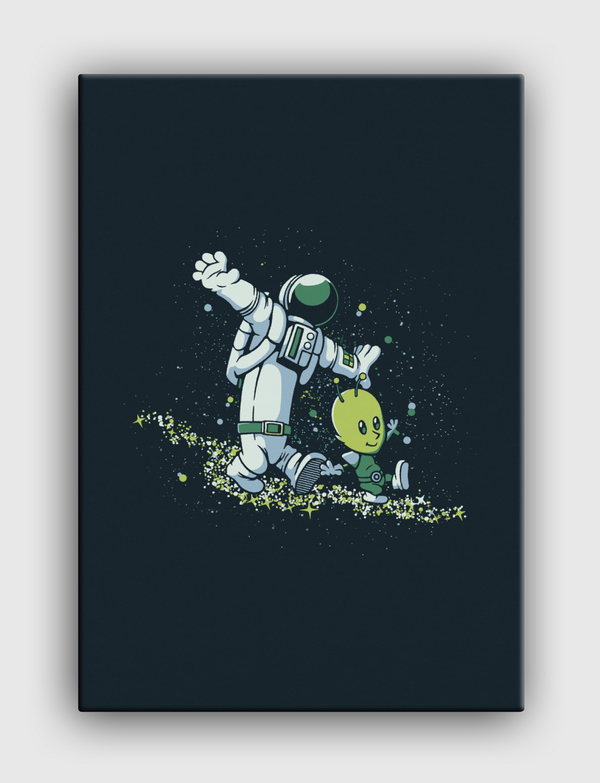 Chasing Stars Alien Canvas