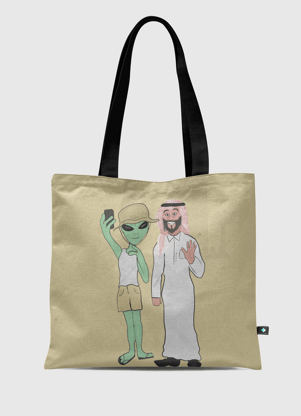 Alien tourist  Tote Bag