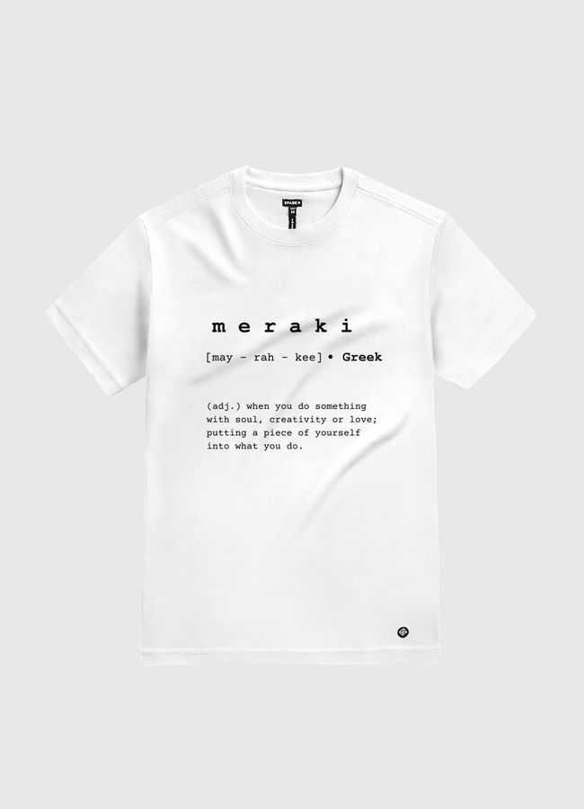 meraki- word definition - White Gold T-Shirt