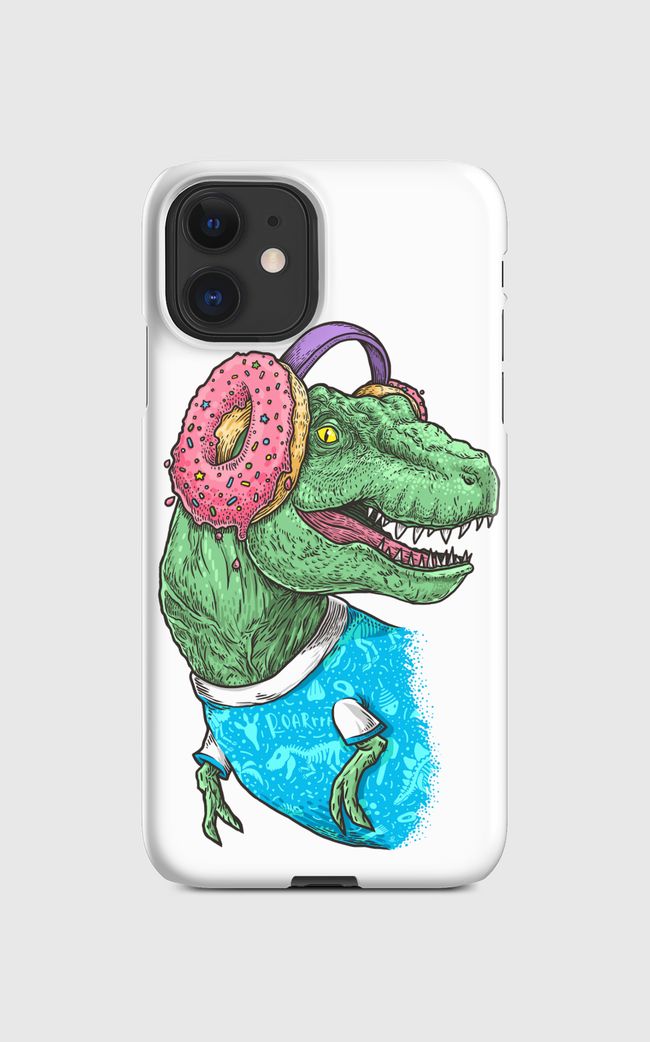 T-rex with headphones - Regular Case