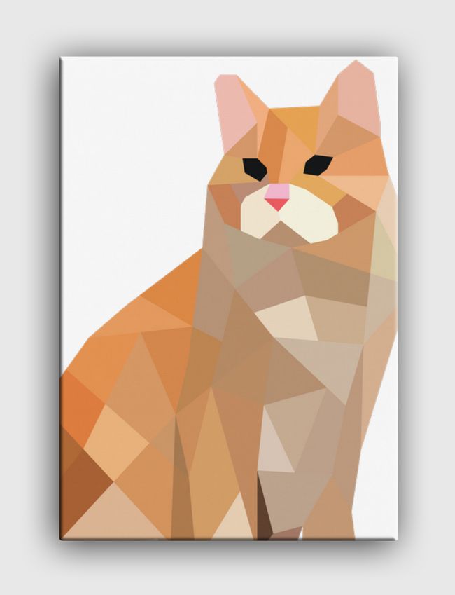 geo Cat - Canvas