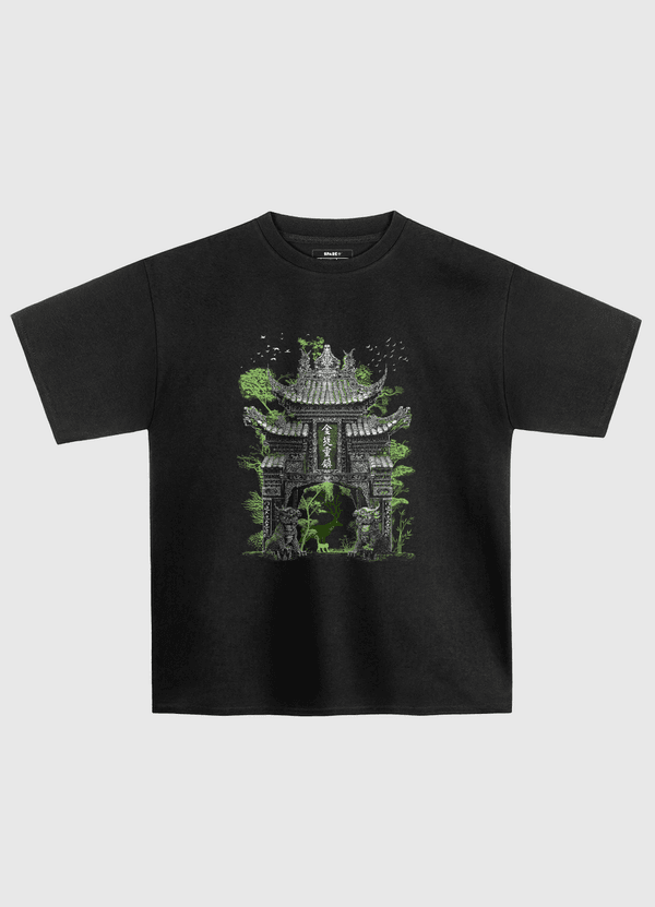 Chinese temple gate Oversized T-Shirt