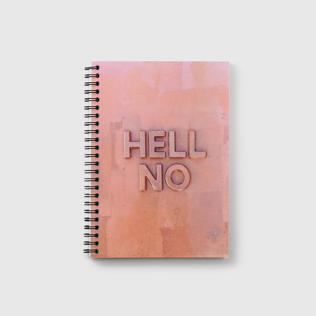 RoseGold Hell No - Notebook