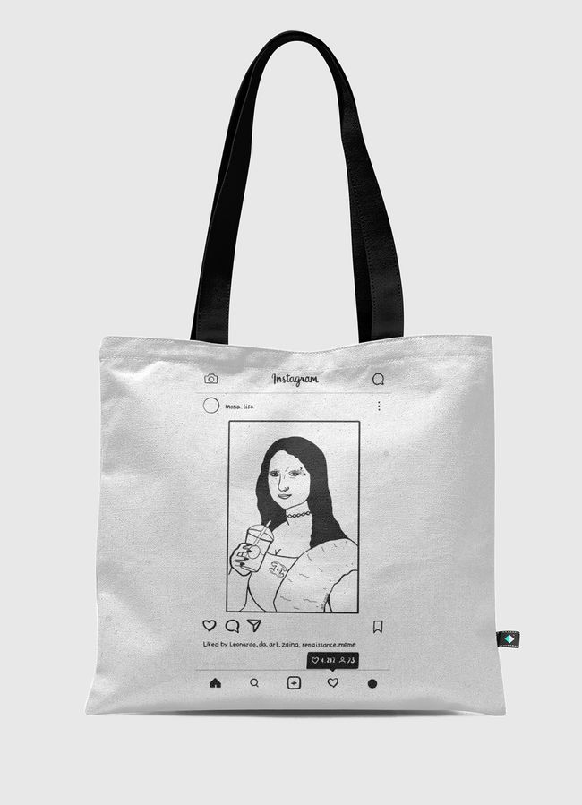 Millenial Mona Lisa - Tote Bag